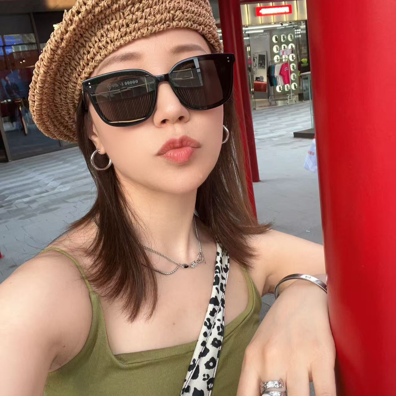 （小青田专属）新款板材眼镜好看百搭时尚潮流显示脸小板材洋气简约