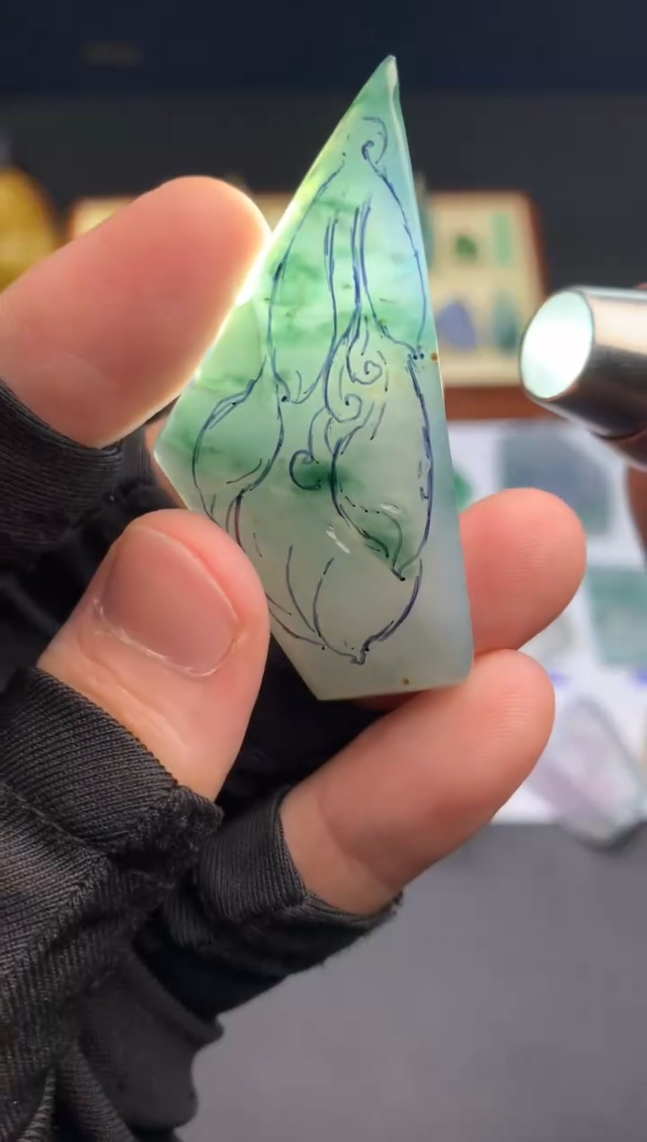 定制翡翠未镶嵌天然翡翠裸石  （含工费）