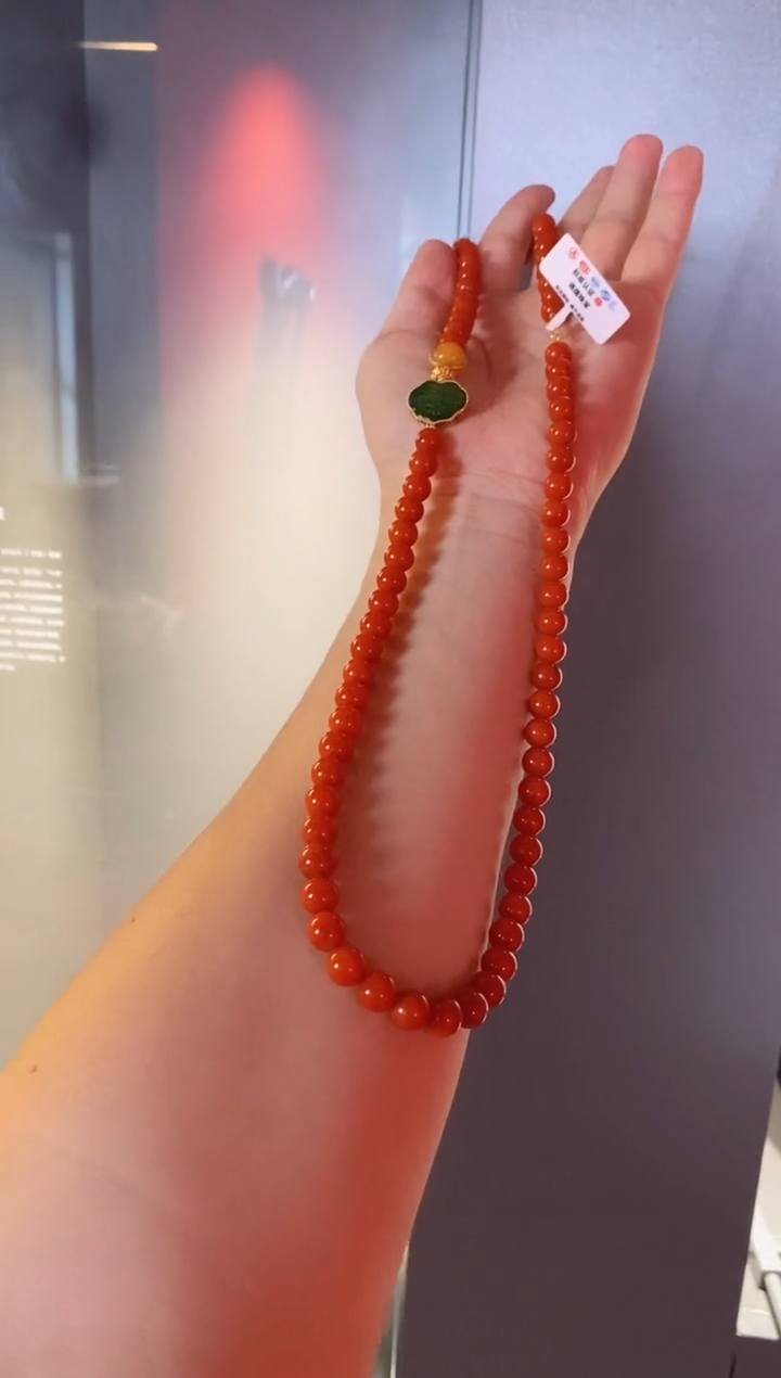 南红玛瑙未镶嵌颈饰瓦西南红项链