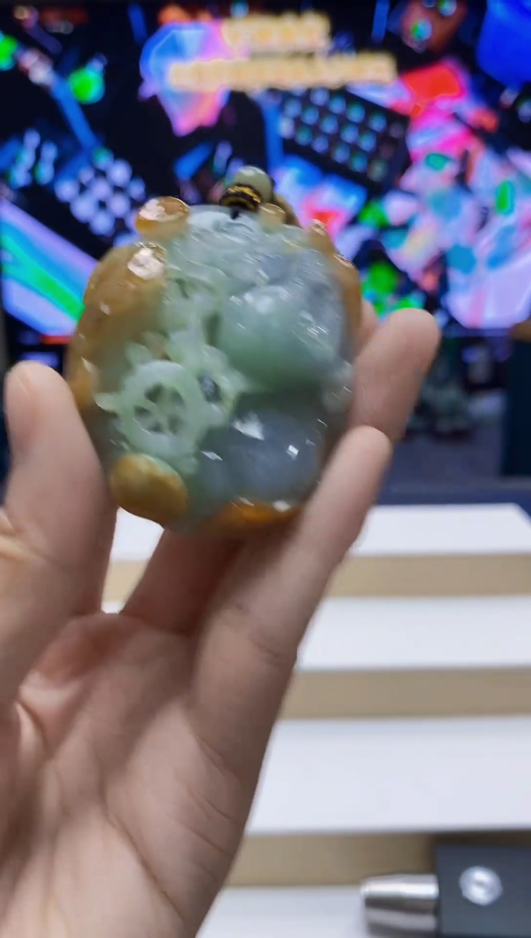 未镶嵌定制翡翠-毛货挂件36