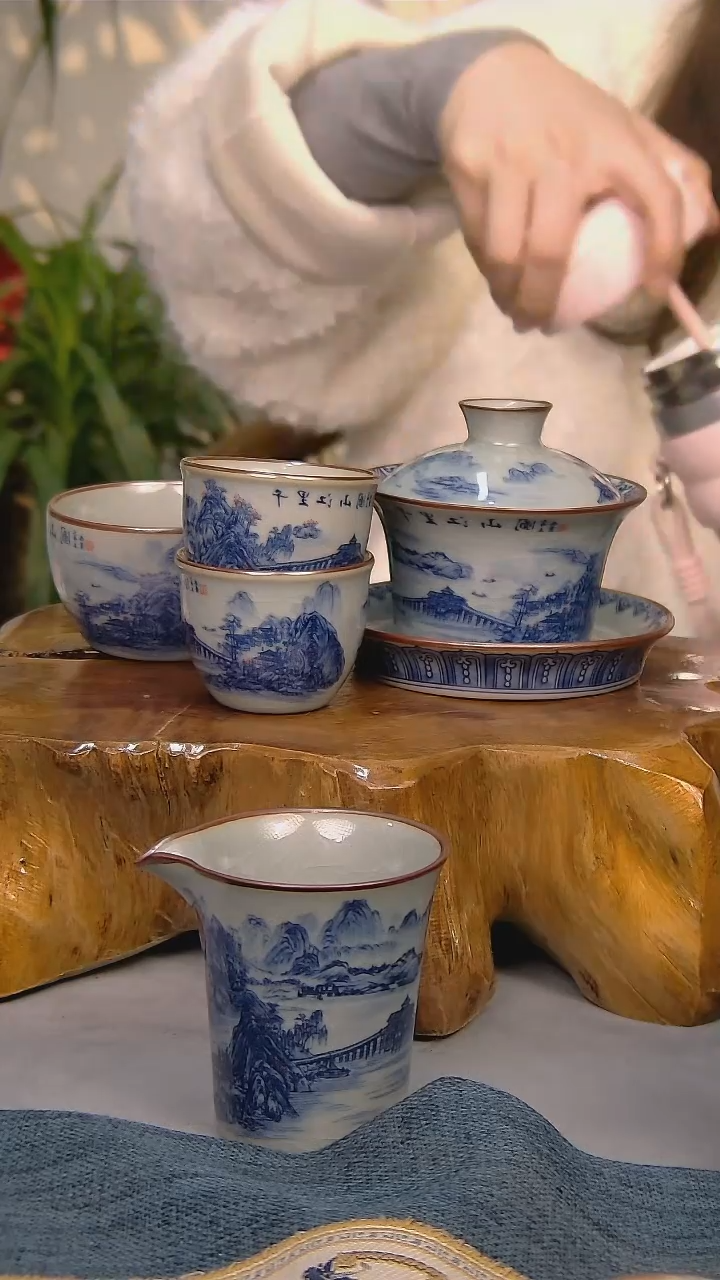 【闪购商品】 简装家用款5件套 陶瓷家用茶具系列