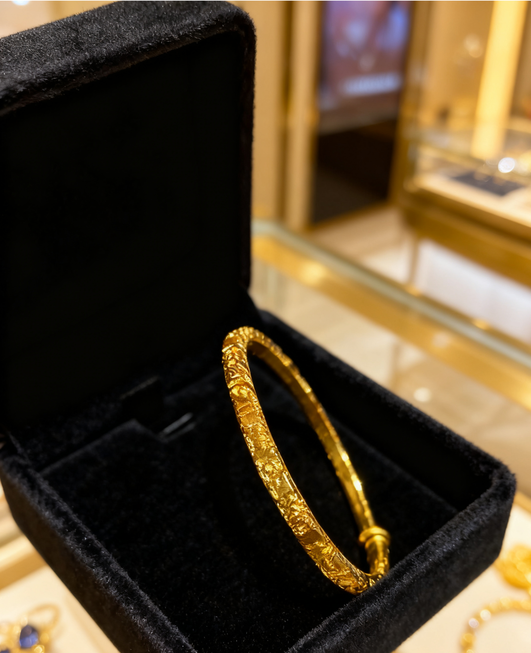 铜合金手镯 铜合金碎花手镯送女友礼物节日惊喜（56029）