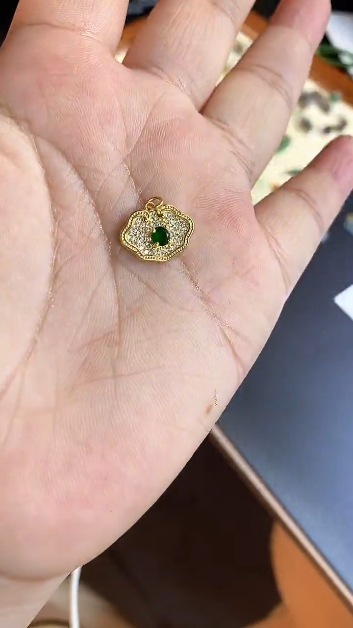 【闪购商品】翡翠吊坠(不含链)银S925镶嵌1