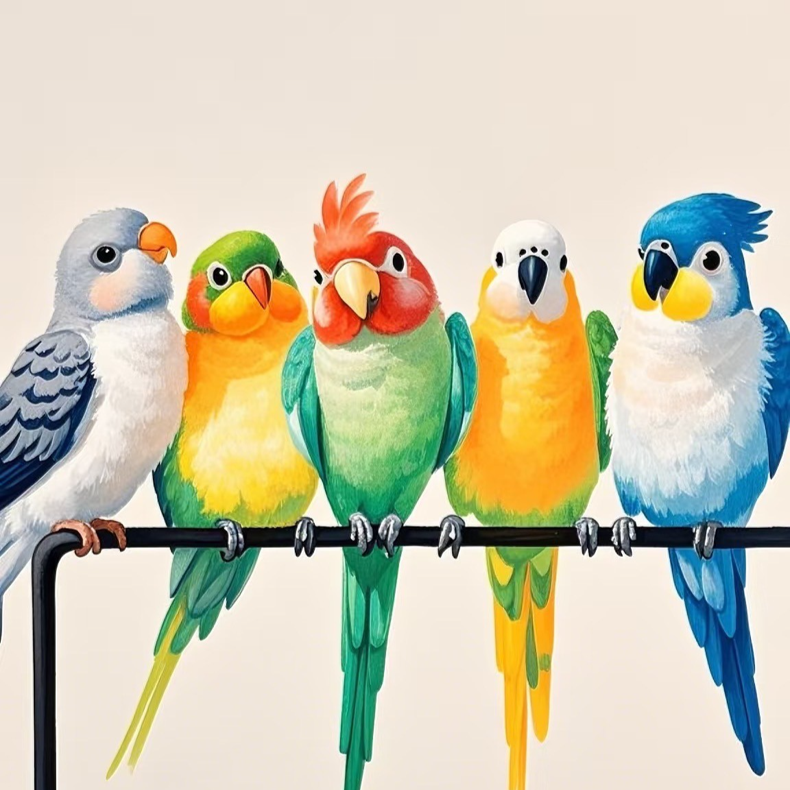 手养亲人可爱会说话的活体鹦鹉宠物