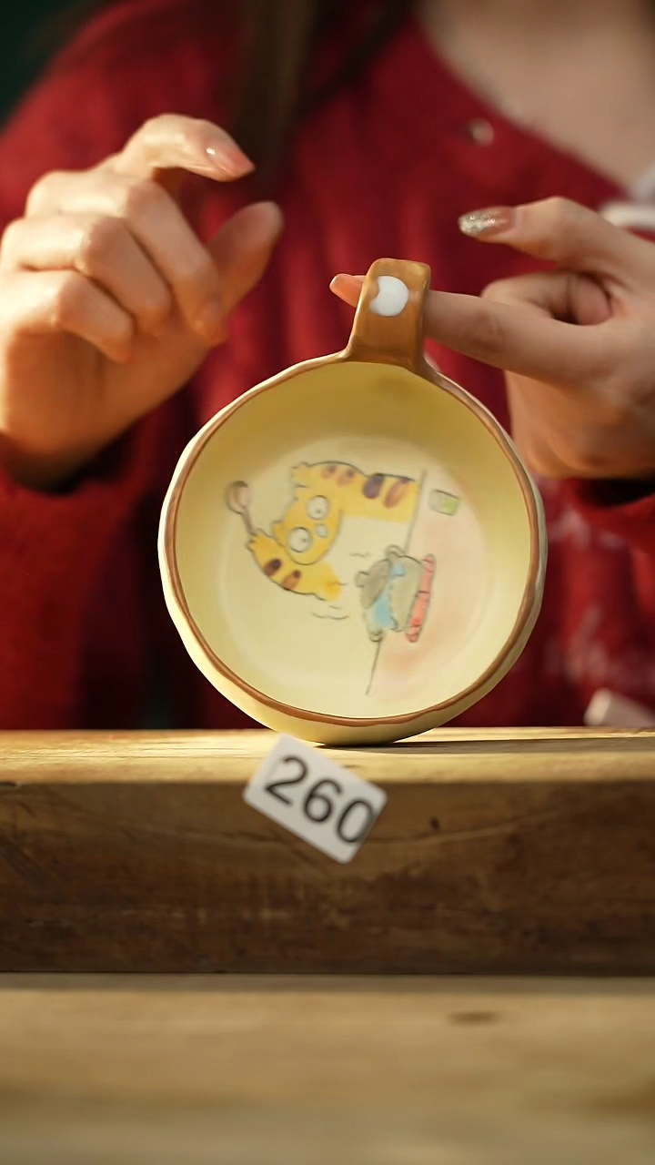 【闪购商品】瓷片设计师手作款 落单设计师咖啡杯 