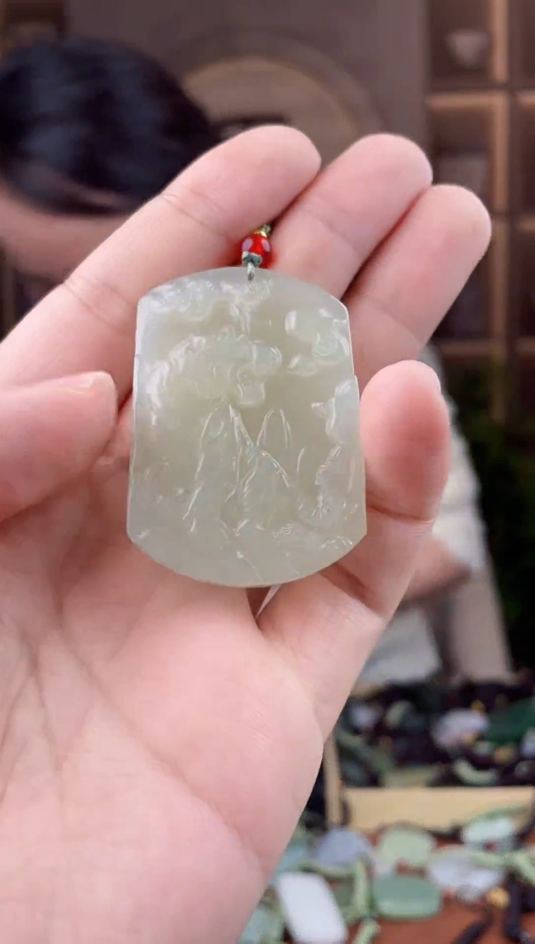 颈饰未镶嵌和田玉拍一发一，多样性发货