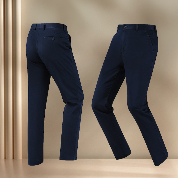 汤米汤尼男士全棉DP免烫广东海南四季抗皱高端商务舒适版休闲长裤