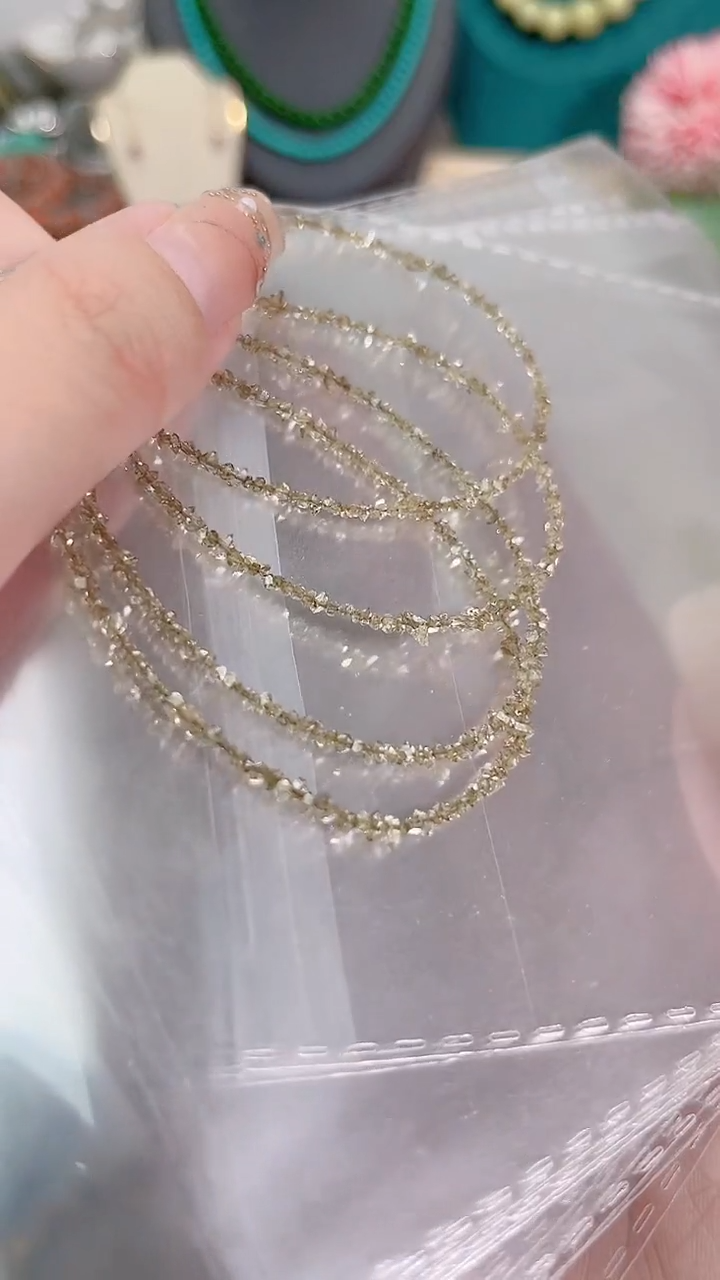 手链银S925镶嵌钻石亚麻茶99