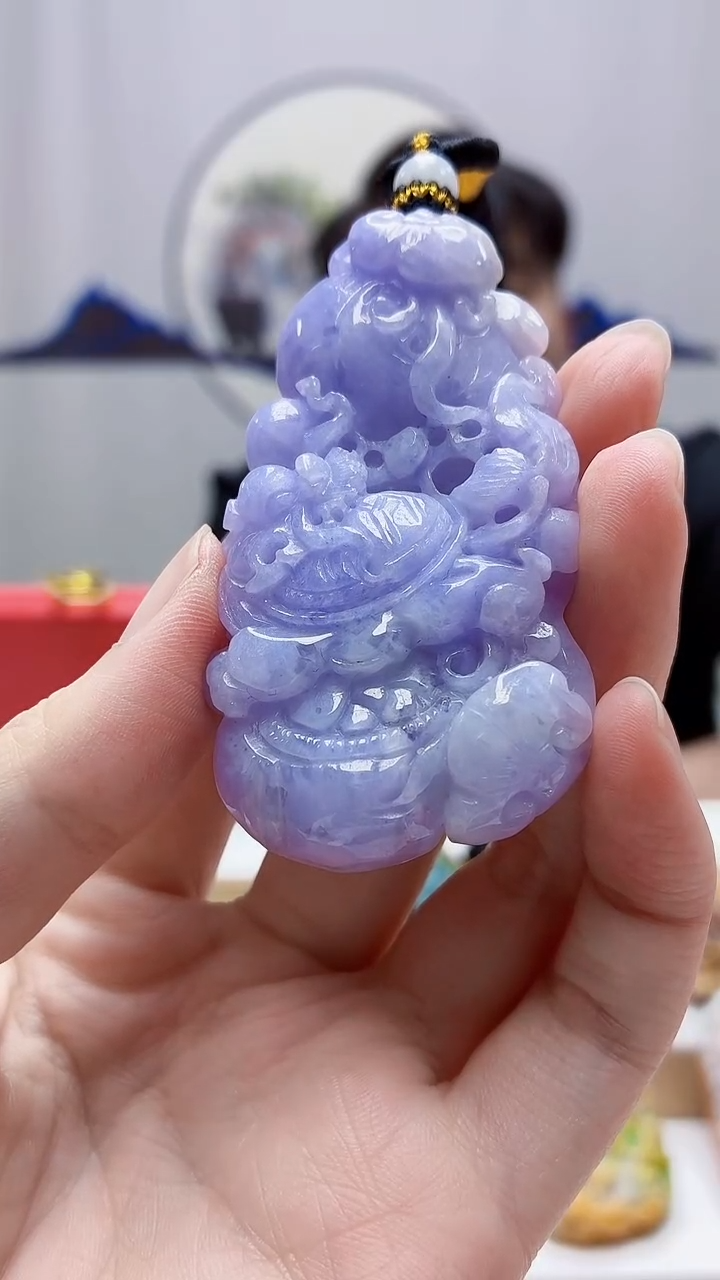 未镶嵌定制翡翠5060zm-毛货挂件龙龟102