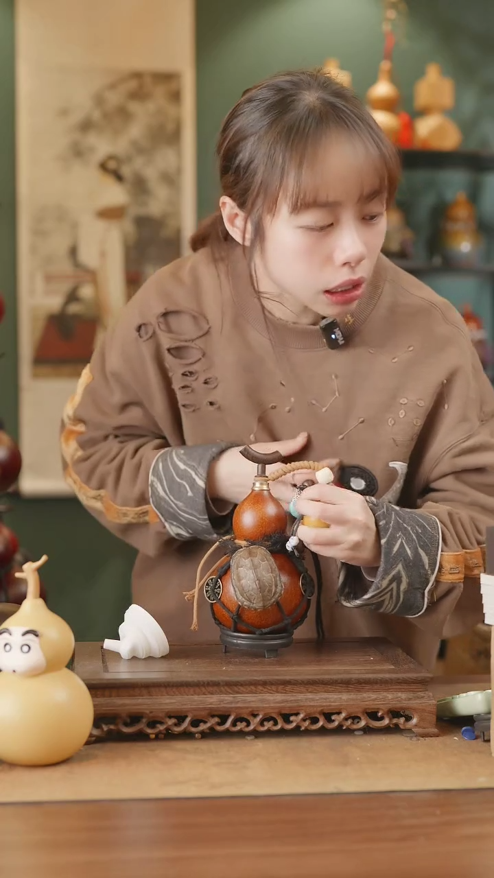 【闪购商品】47号精品天然大漆工艺防渗内胆酒葫芦~