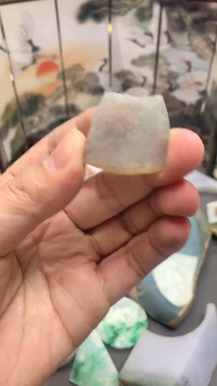 【闪购商品】翡翠耳饰未镶嵌天然翡翠A货