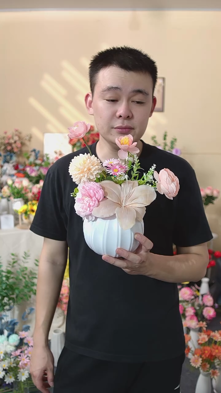 嘿淘家仿真花插花套装包邮到家