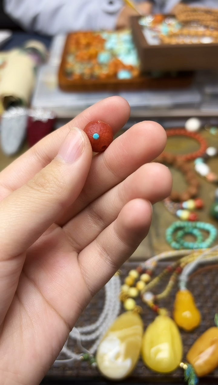 未镶嵌南红玛瑙挂件南红单珠配饰JDL