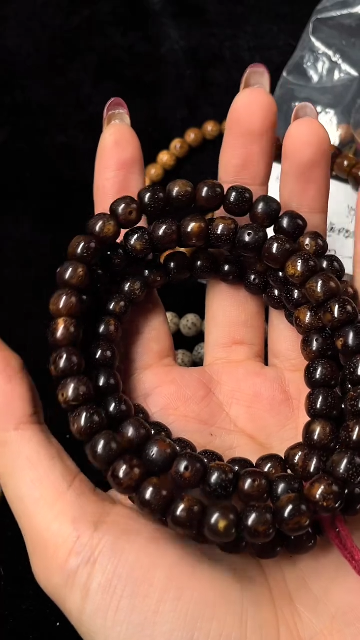 【闪购商品】星月菩提手串精工级深珀桶珠9*8长串