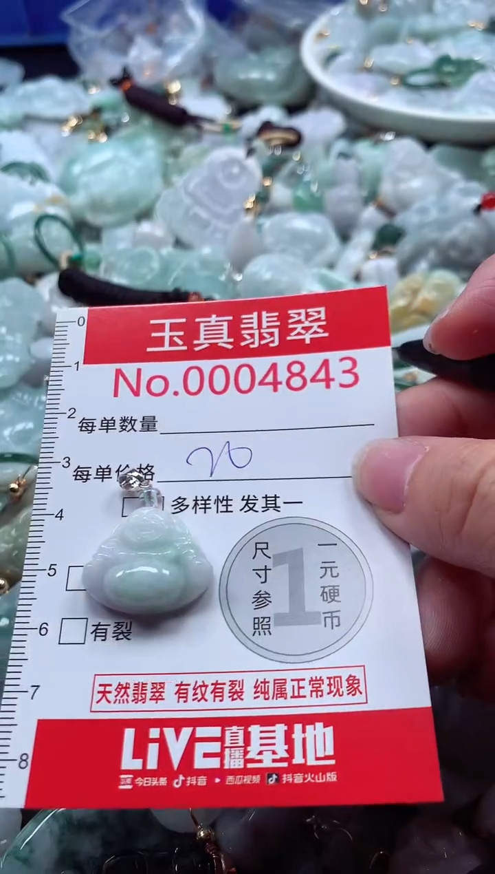 吊坠(不含链)未镶嵌翡翠4843