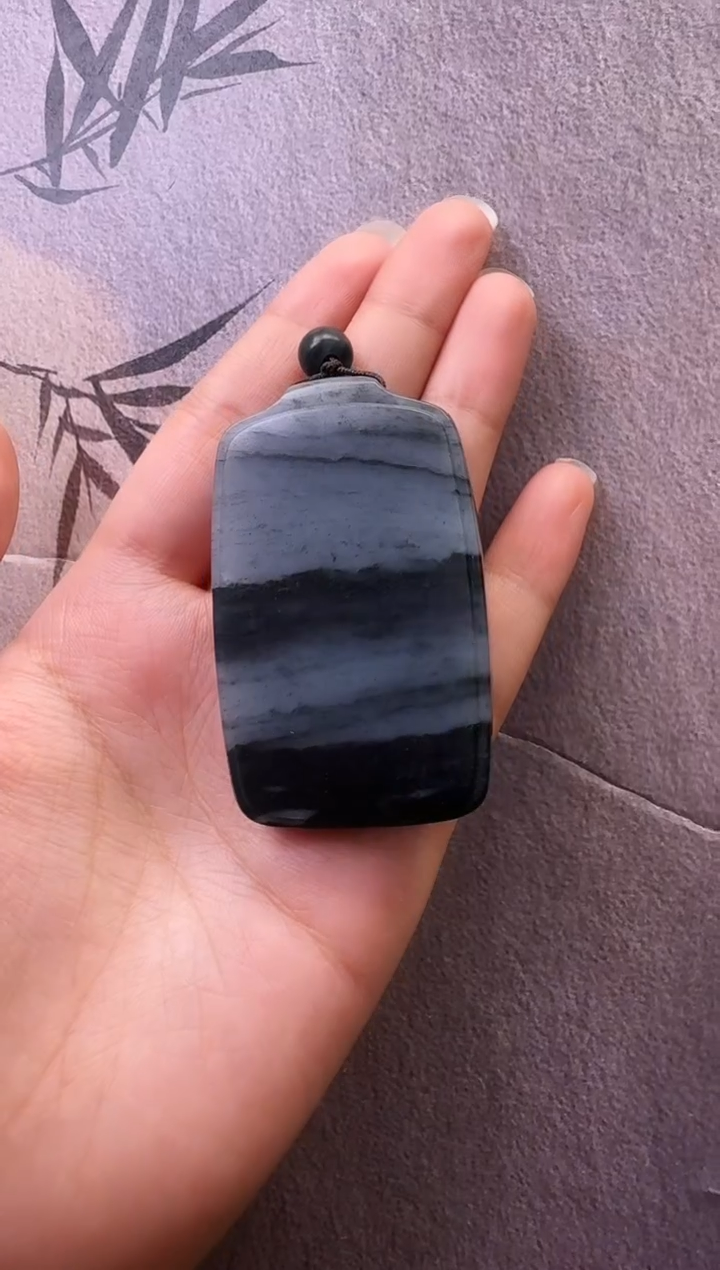 【闪购商品】和田玉颈饰未镶嵌青花无事牌