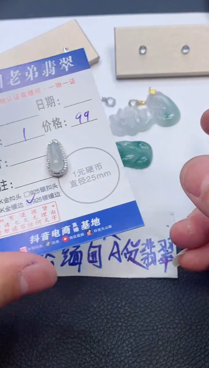 【闪购商品】翡翠颈饰银S925镶嵌多样性发其中一件