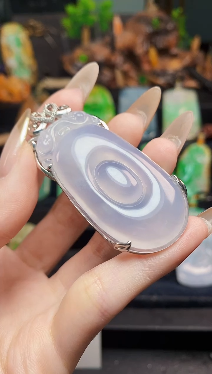 【闪购商品】定制翡翠18K金镶嵌翡翠A货