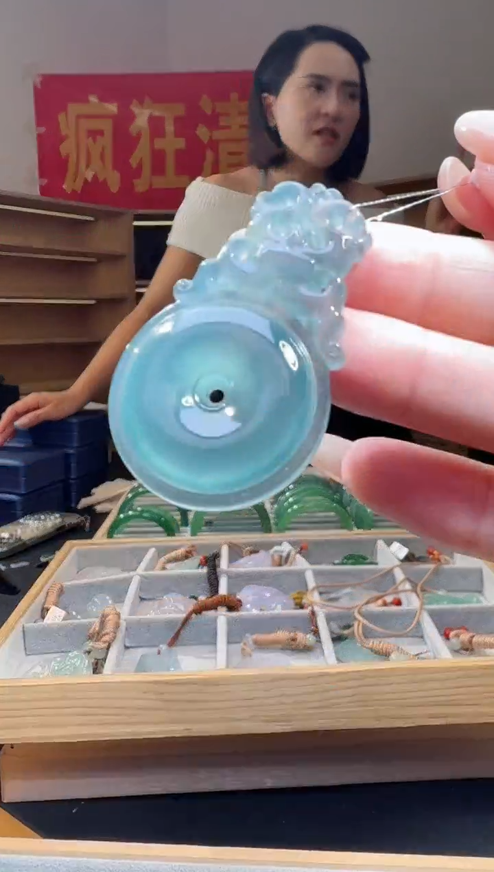 翡翠未镶嵌吊坠(不含链)纯天然A货翡翠平安扣（多样性发其一）