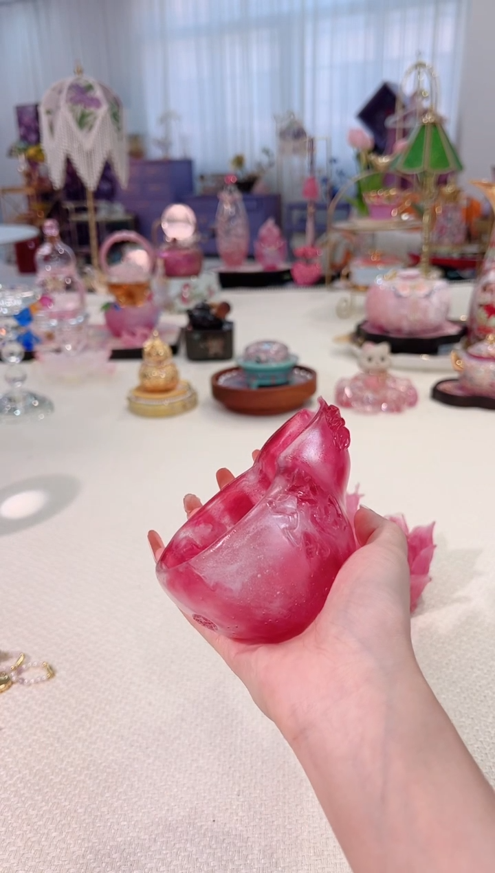粉彩琉璃 福禄粉彩公杯