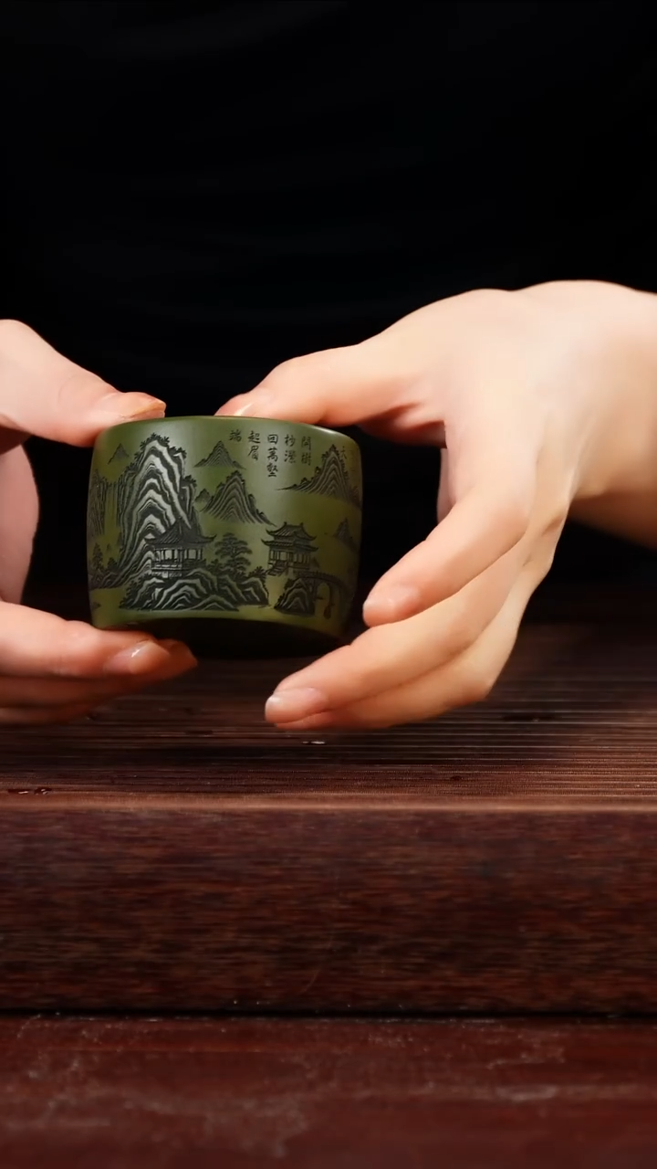 茶壶紫砂绿泥紫砂杯