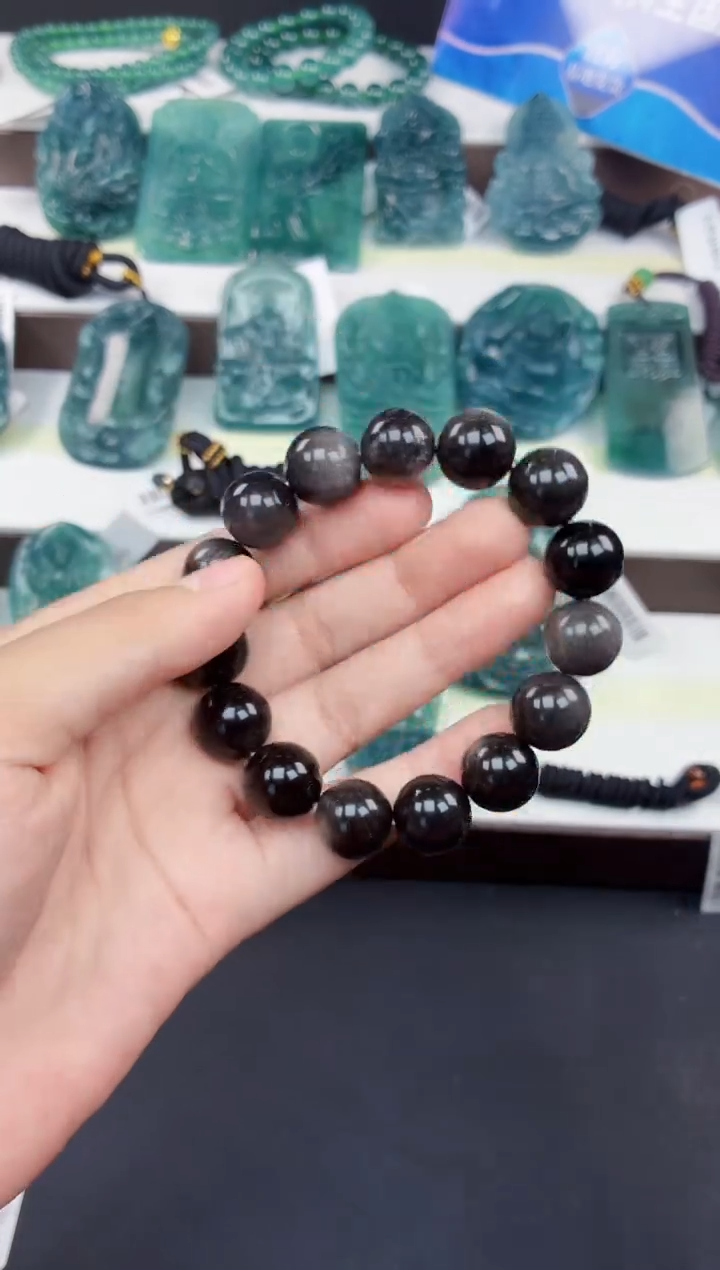 未镶嵌黑曜岩手链DLZ25122523多样性发其一