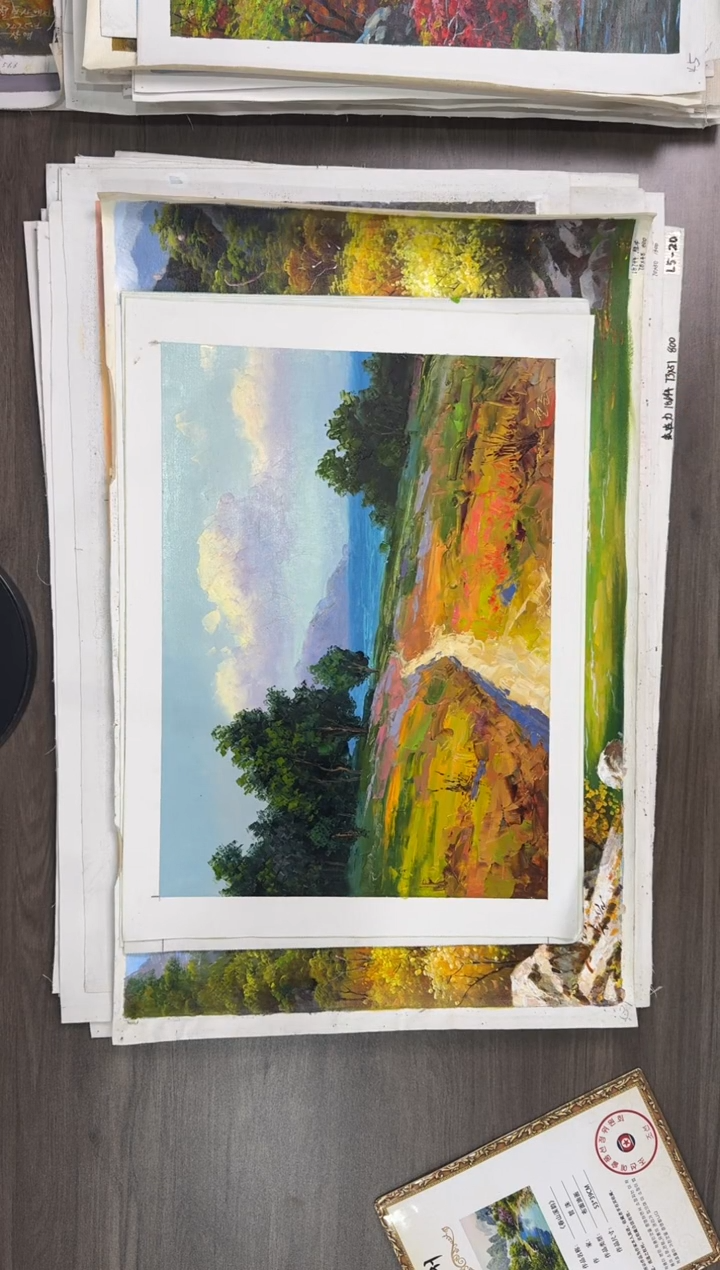 油画【117号】约53*35cm丨朝鲜原创纯手绘孤品油画丨顺丰包邮
