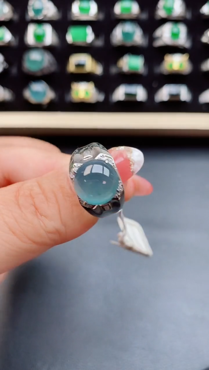 【闪购商品】翡翠戒指银S925镶嵌508050