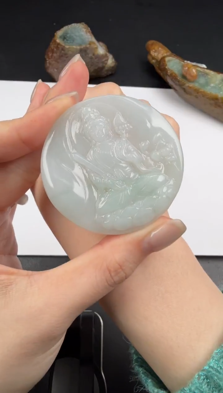 吊坠(不含链)未镶嵌翡翠翡翠饰品-38