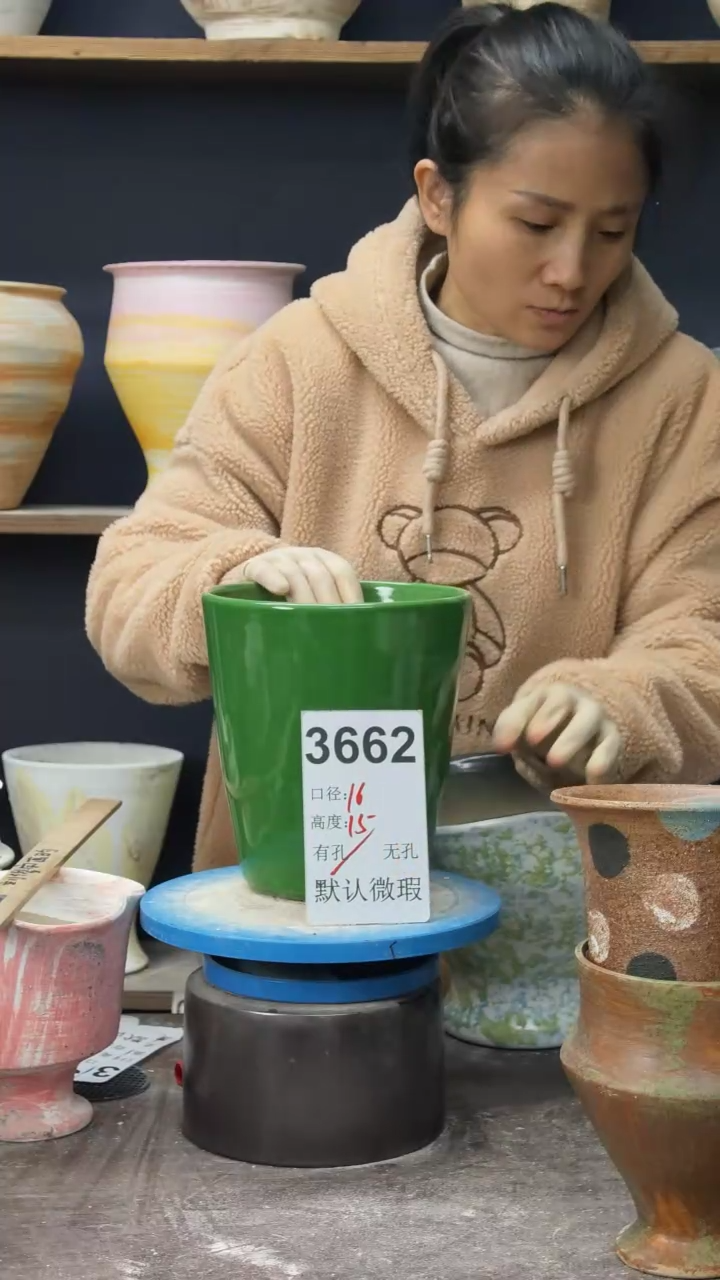 景德镇花盆默认微瑕3662