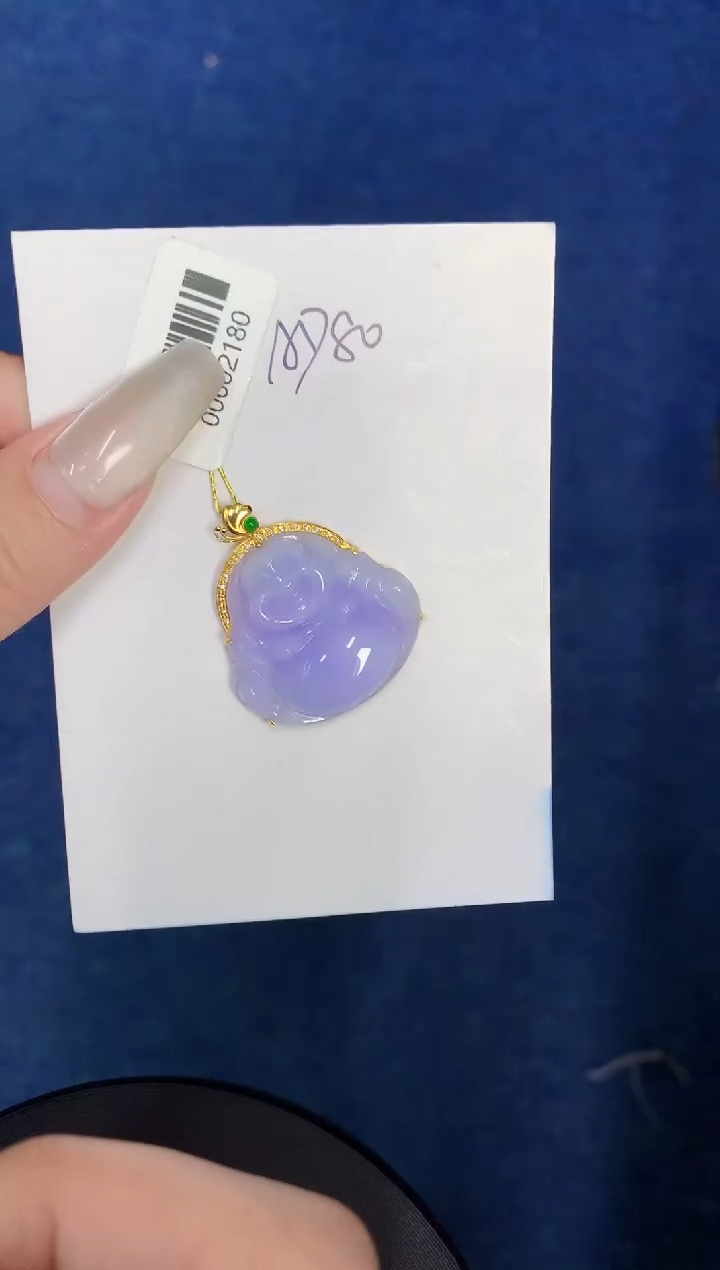 【闪购商品】翡翠颈饰18K金镶嵌0000000000