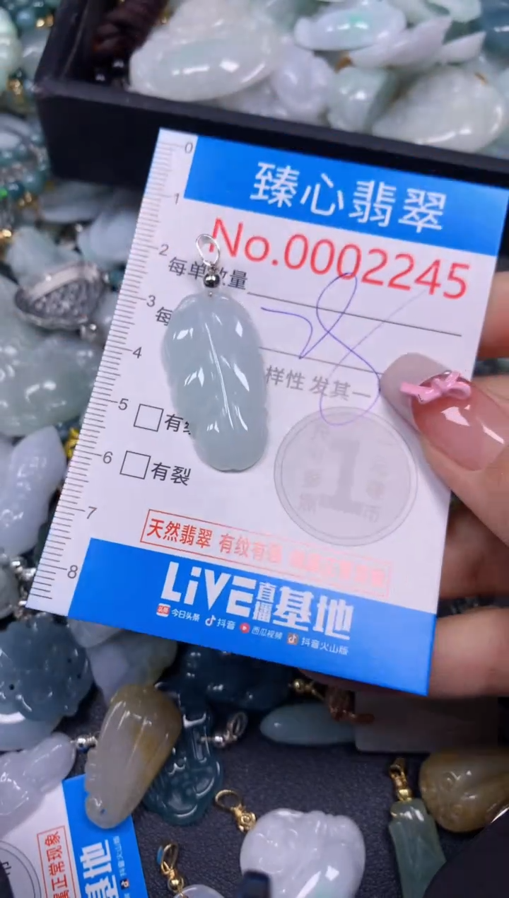 【闪购商品】翡翠颈饰未镶嵌含绳0002245