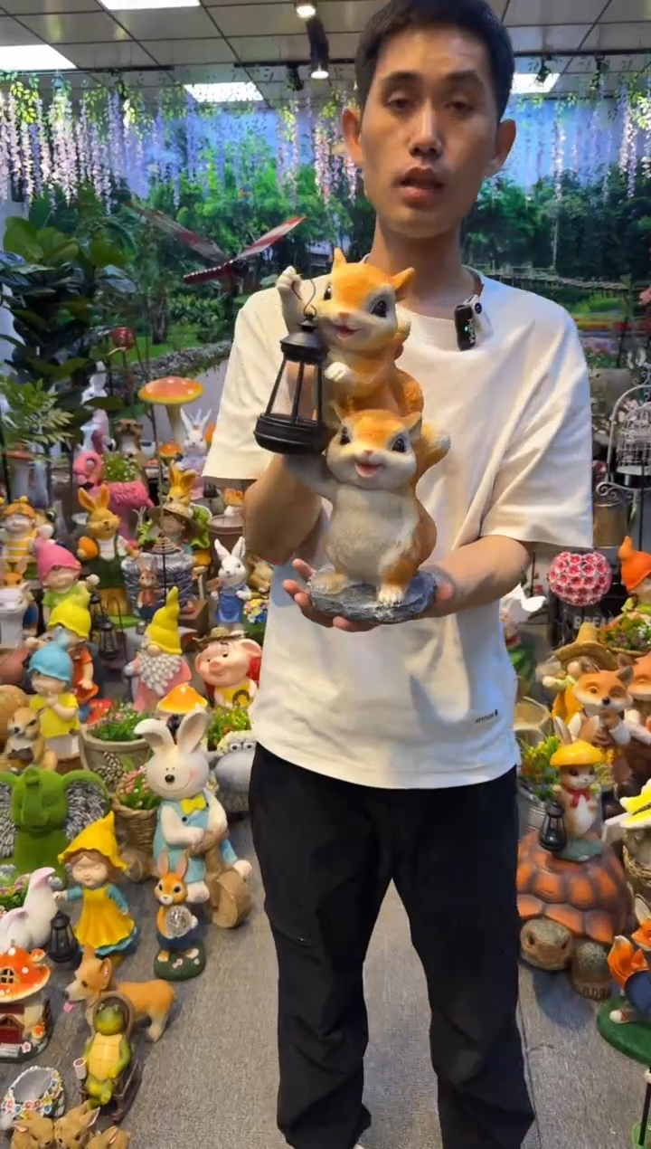 无花朵花园庭院摆件&00&