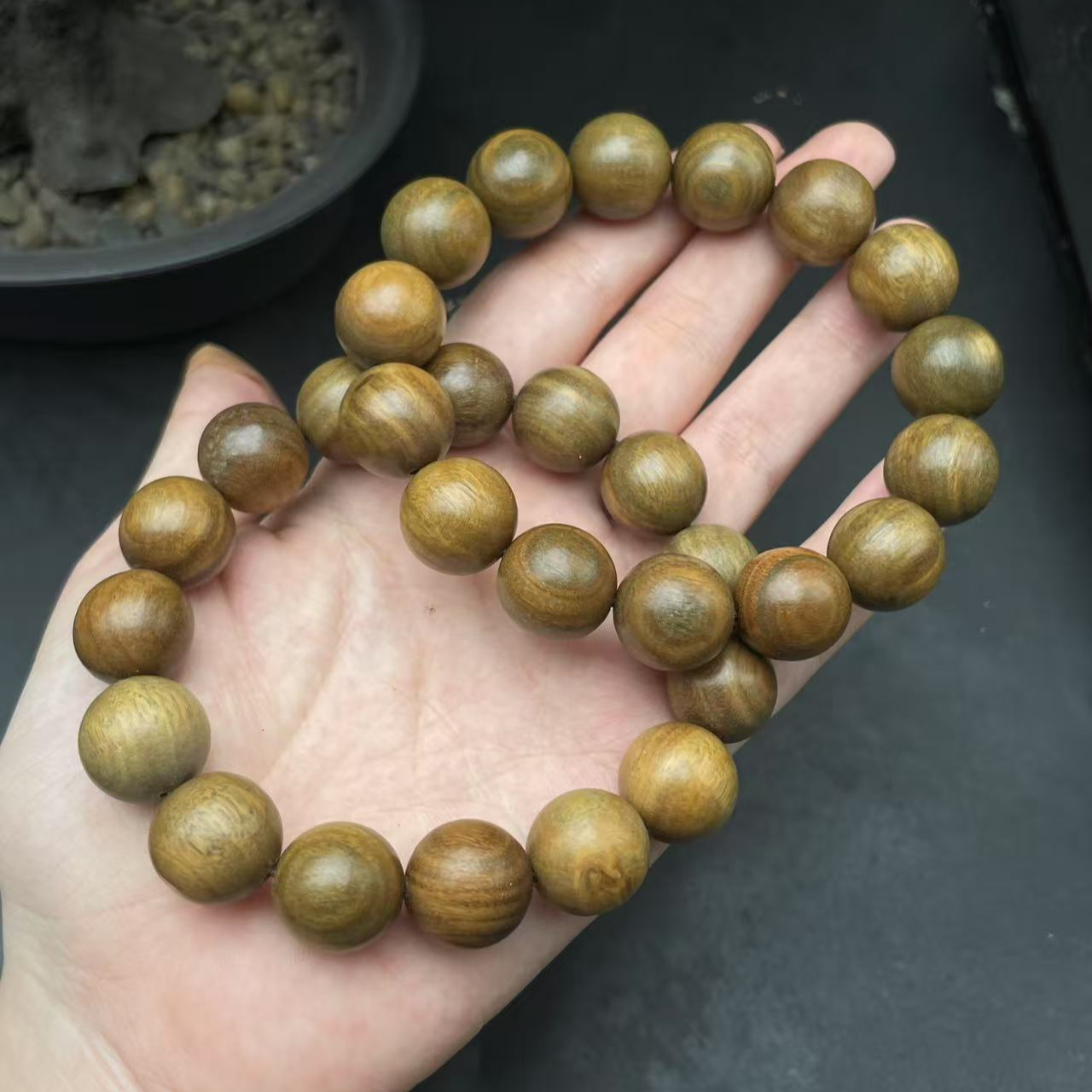 绿檀手串-25804-E51-多样性发其一