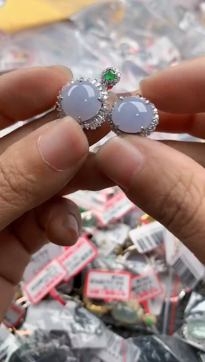 银S925镶嵌戒指翡翠14                10