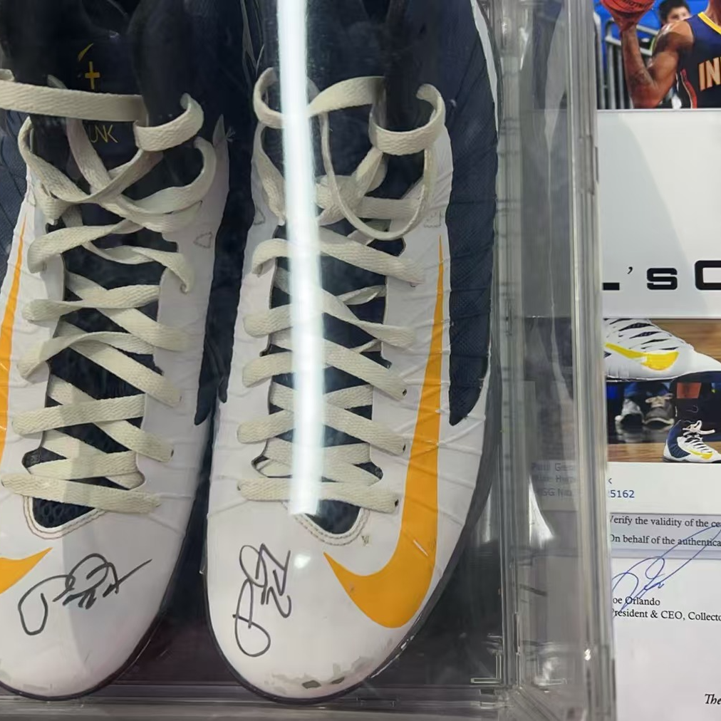 【亲签保真】保罗乔治亲签亲穿球鞋带证书（可定制装裱或礼盒）