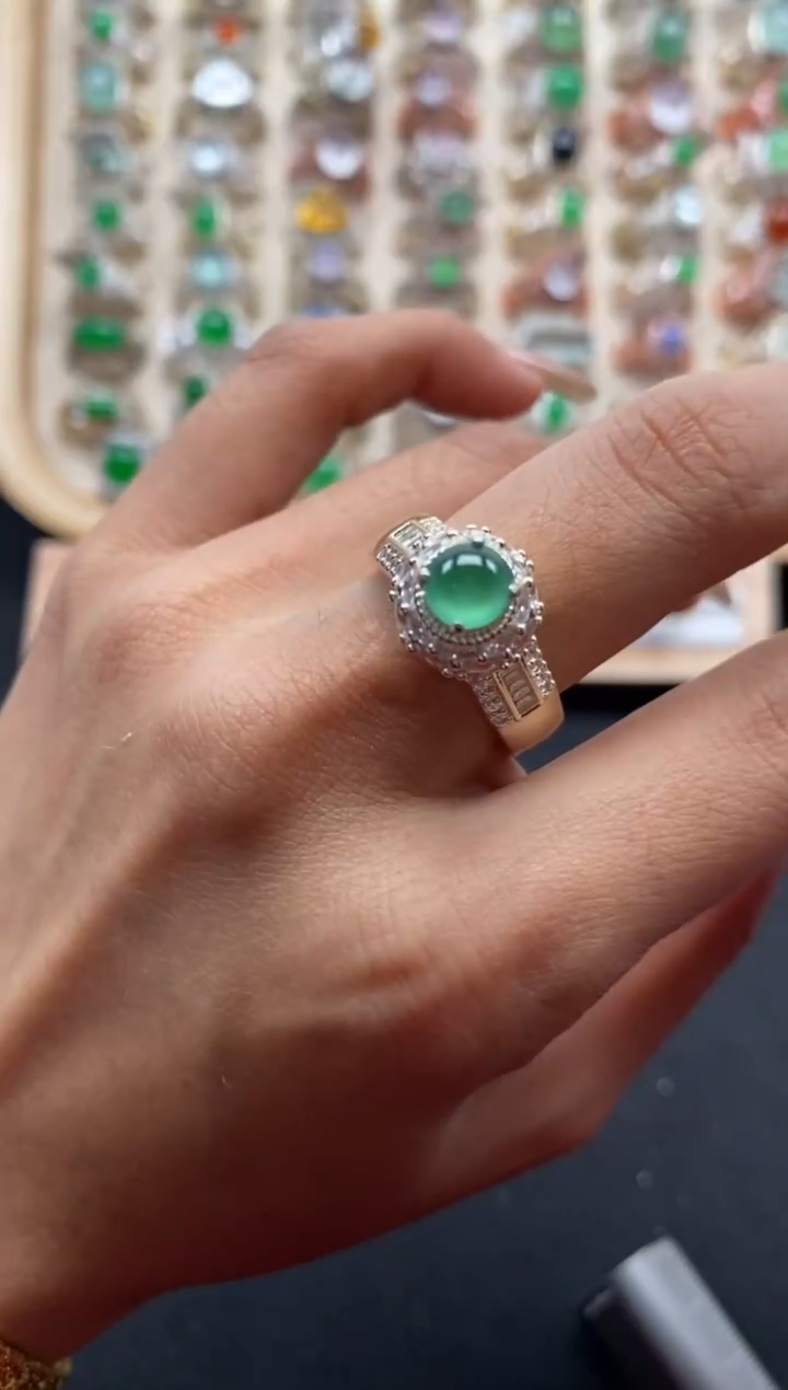 未镶嵌戒指翡翠缅甸天然a货翡翠