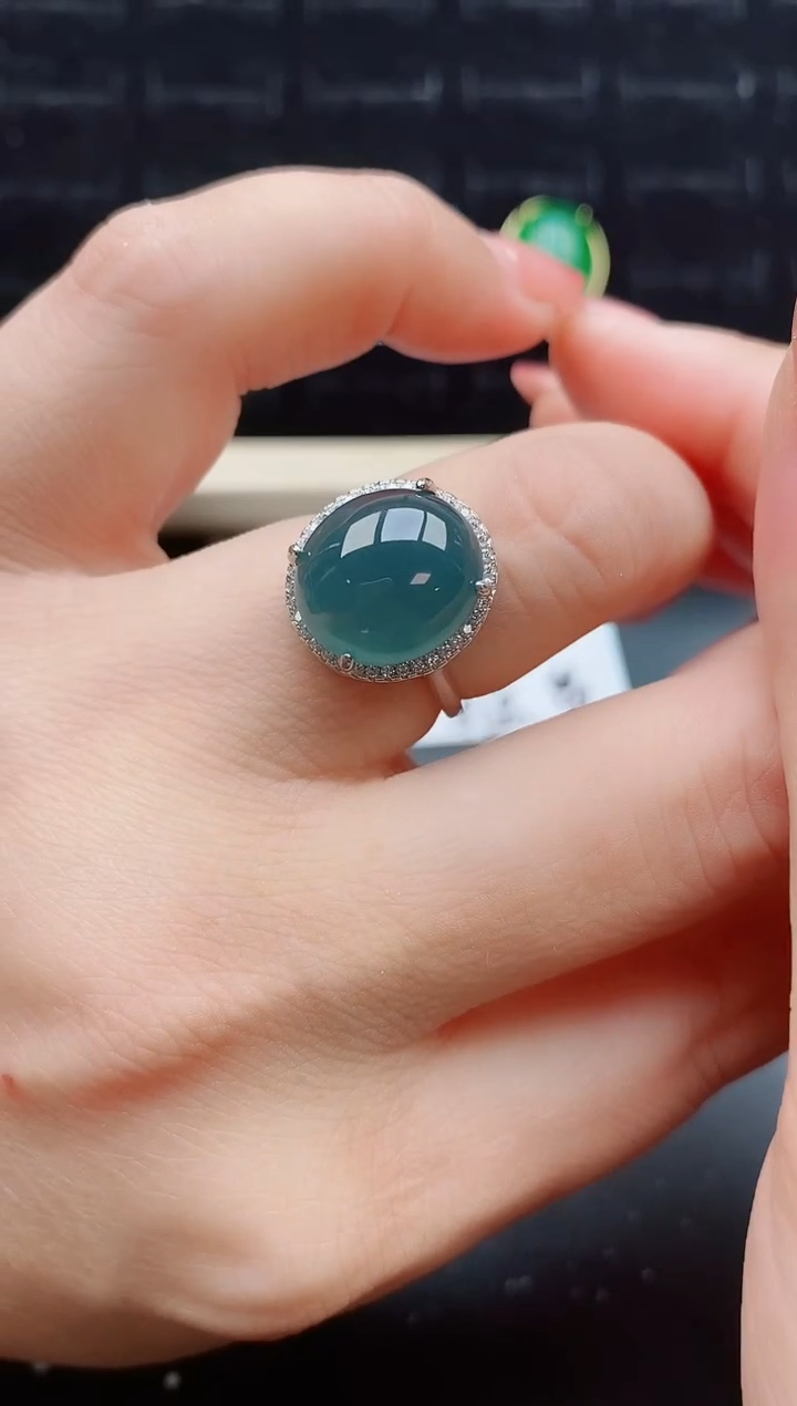 【闪购商品】翡翠戒指银S925镶嵌12121212