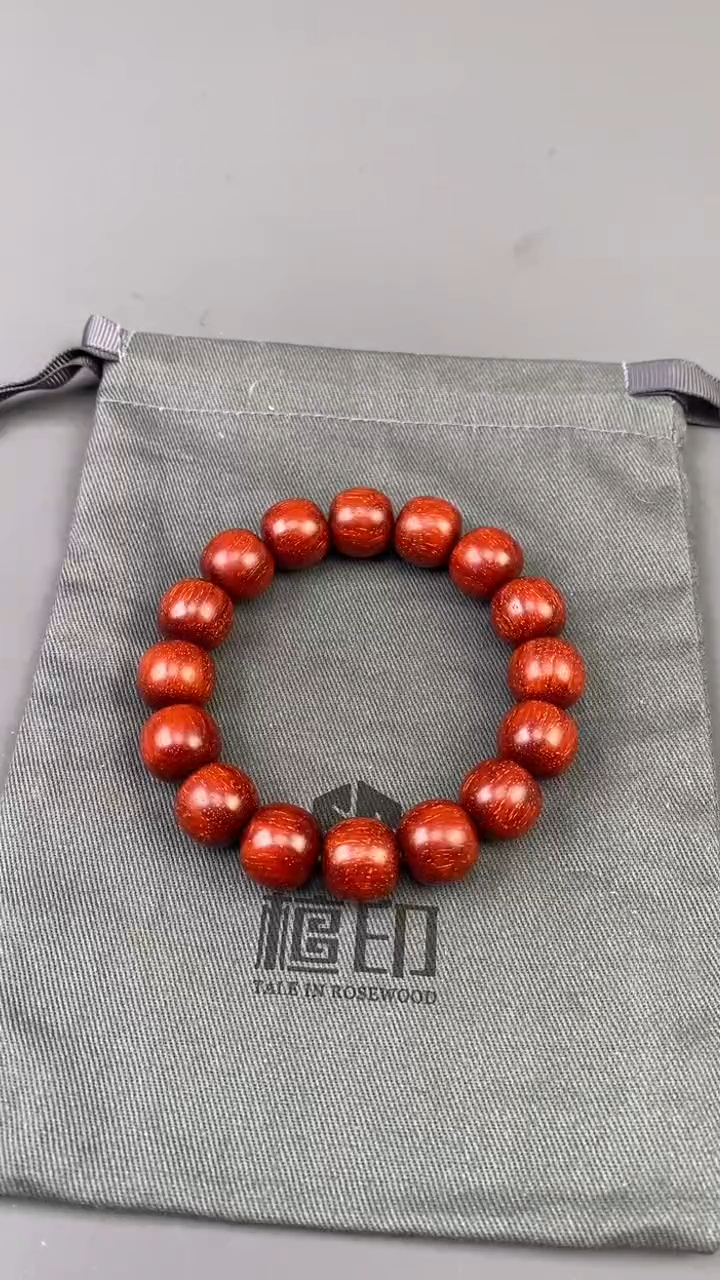 【闪购商品】檀香紫檀（小叶紫檀）手串/手链印度小叶紫檀 13x14
