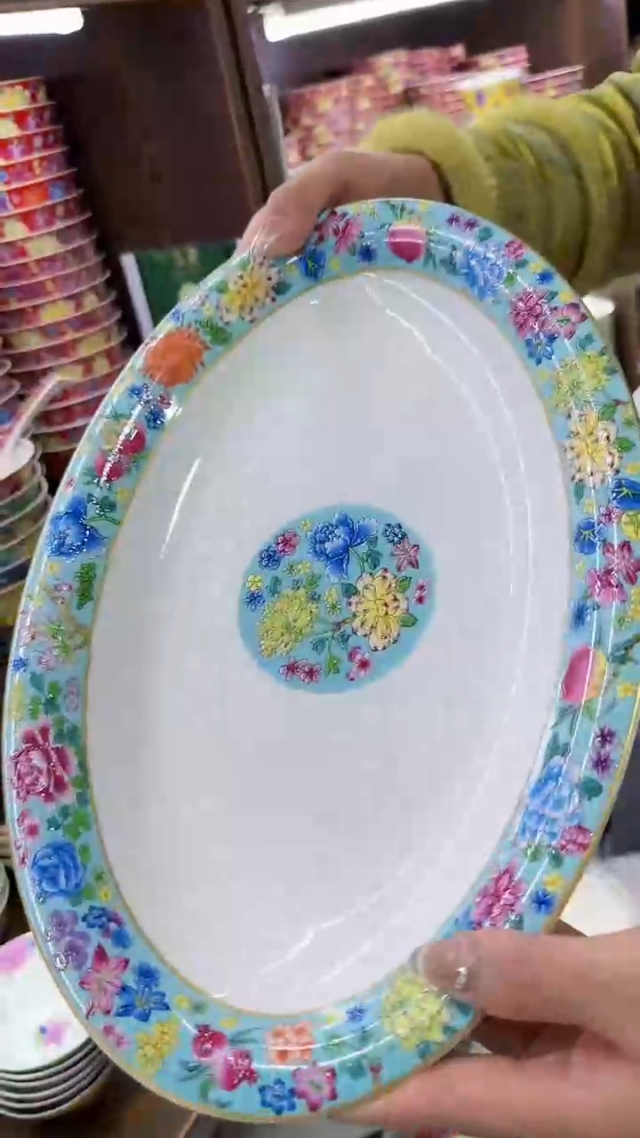 【闪购商品】瓷片12英寸鱼盘1个景德镇陶瓷