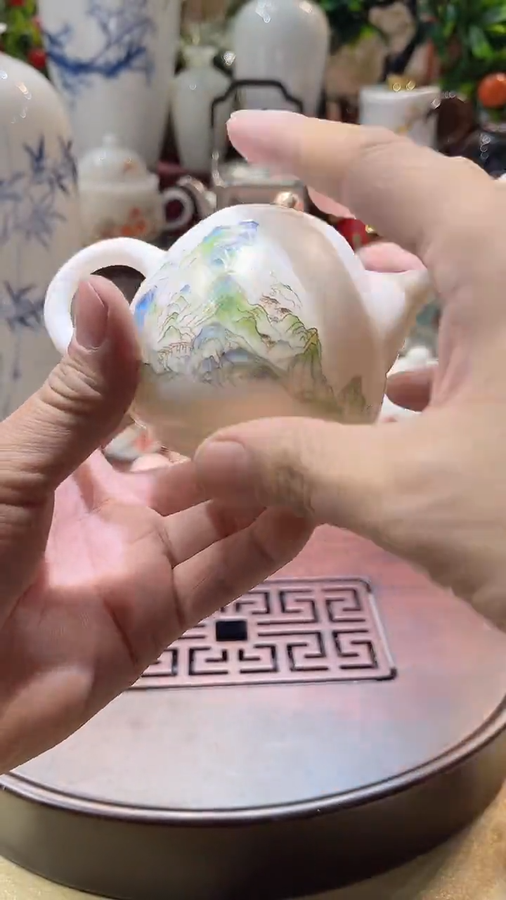 瓷片德艺茶器直播间@@青山壶