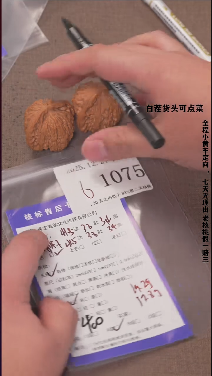 把件文玩核桃空*諘帝文化1075  白狮子