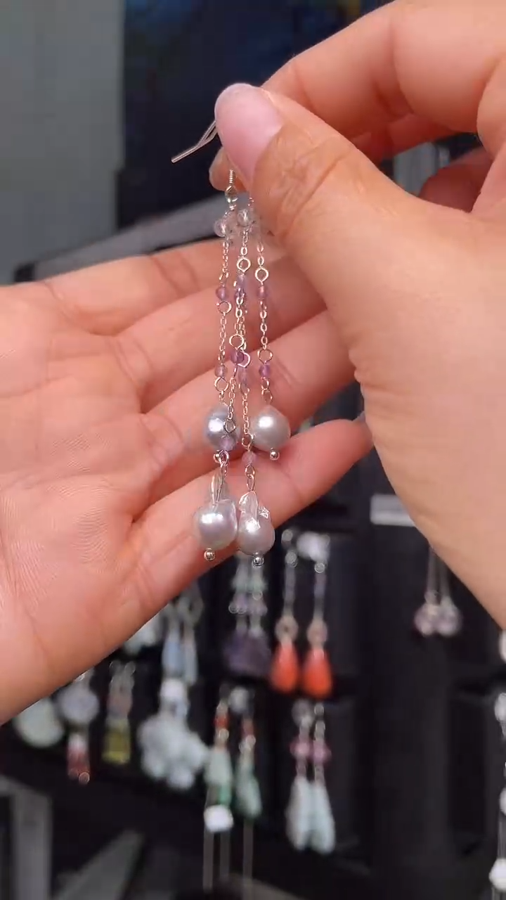 未镶嵌耳饰海水珍珠爅*茜 爅小茜