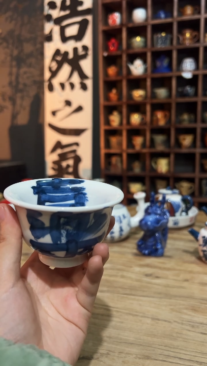 【闪购商品】观云听雨原创手绘茶具