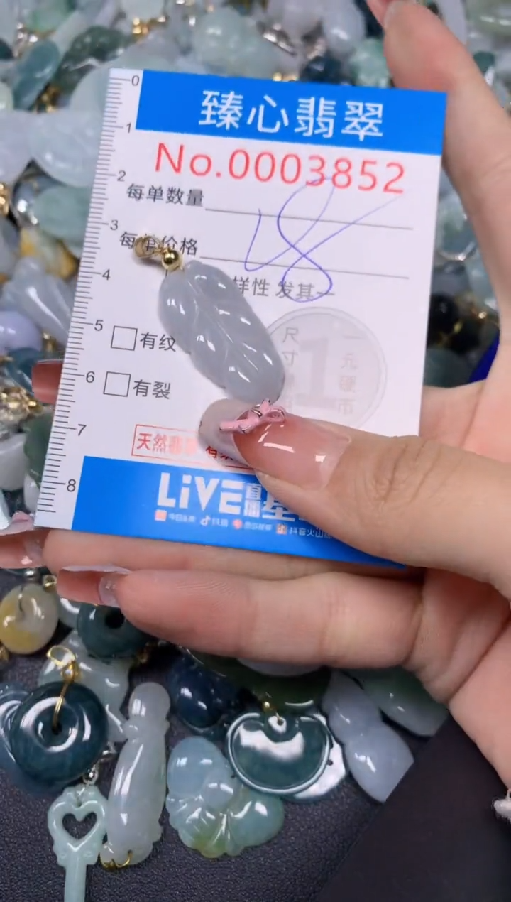 【闪购商品】翡翠颈饰未镶嵌含绳0003852