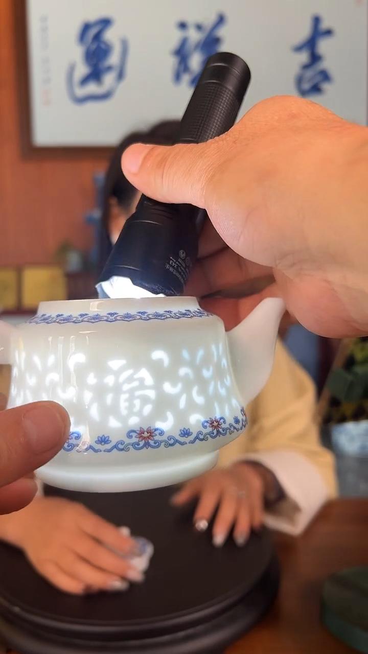 摆件陶景德镇精美陶瓷壶