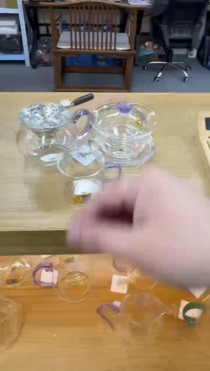 禾器禅语浅紫色+纳福浅紫+清禾浅紫一个+定制款-合金莲花茶漏