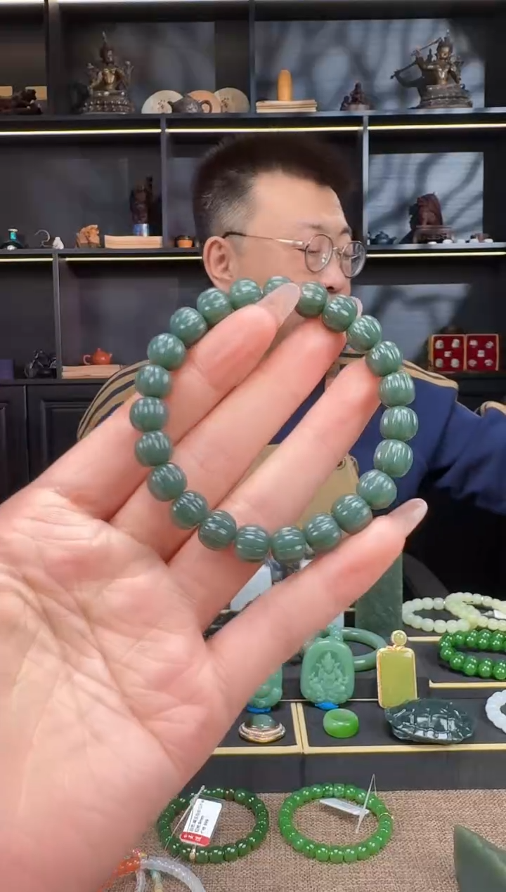 【闪购商品】和田玉0未镶嵌沙枣瓜珠手串