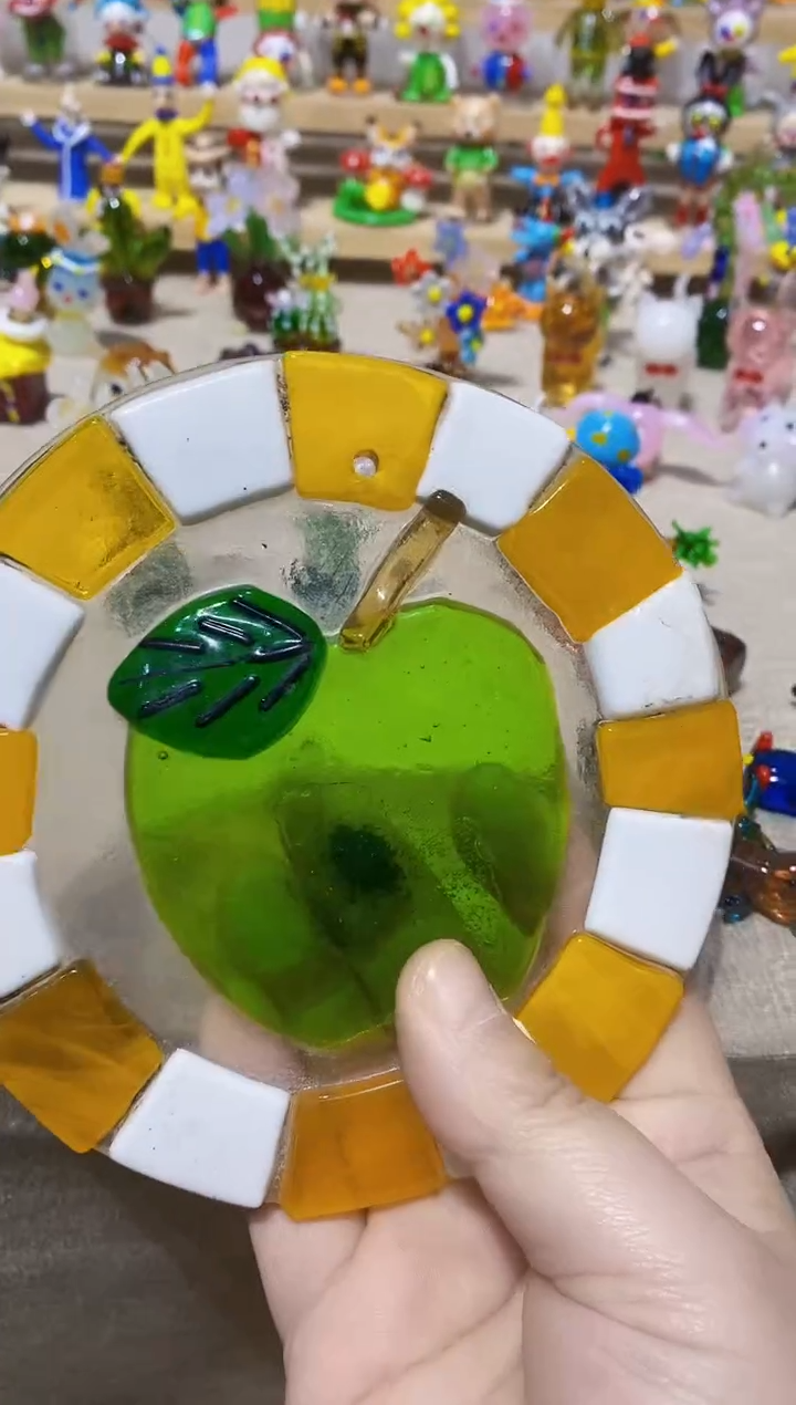 琉璃手工艺品苹果片片