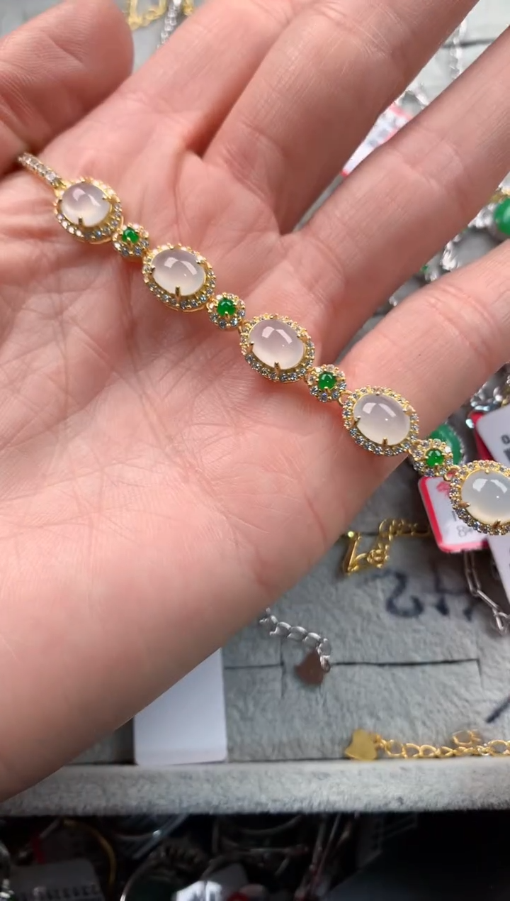 银S925镶嵌戒指翡翠777     10